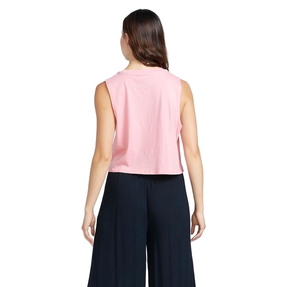 Volcom Women's Stone Hour Crop Tank Top Guava Sz Small Organic Cotton New - Picture 2 of 10